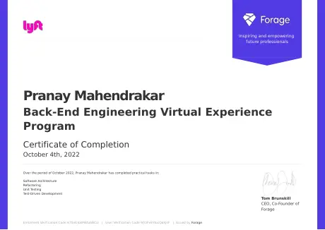Back-End Engineering Virtual Experience