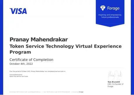Token Service Technology Virtual Experience