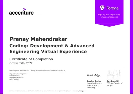 Coding: Development & Advanced
