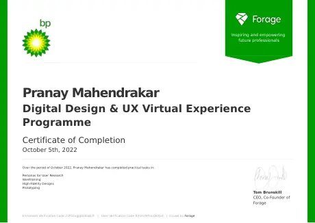 Digital Design & UX Virtual Experience