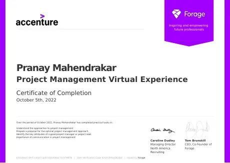 Project Management Virtual Experience