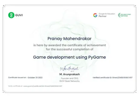 Certificate 152