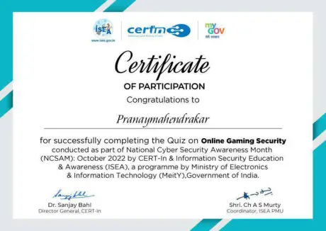 Certificate 186