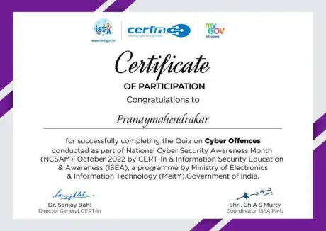Certificate 187