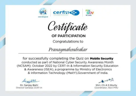 Certificate 188