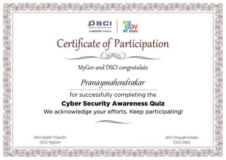 Certificate 190