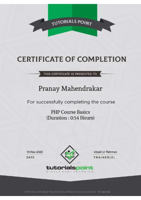 Certificate 195