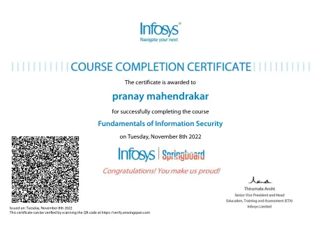 Fundamentals of Information Security