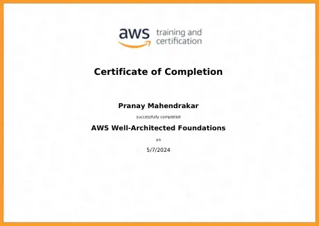 AWS Well-Architected Foundations